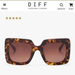 DIFF eyewear original oversized sunglasses.